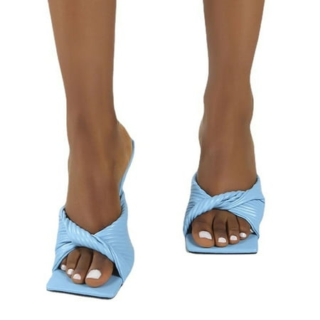 Lydiaunistar Women s Bow Solid Color Fashion Summer Peep-toe Slippers High Heels Blue 9.5()
Lydiaunistar Women s Bow Solid Color Fashion Summer Peep-toe Slippers High Heels Blue 9.5()
