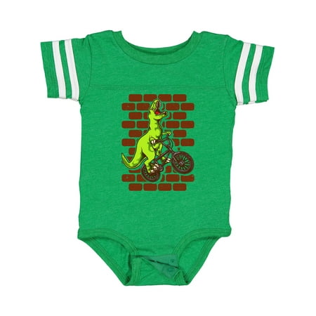 Inktastic BMX Motocross Dinosaur Gift Baby Boy Bodysuit