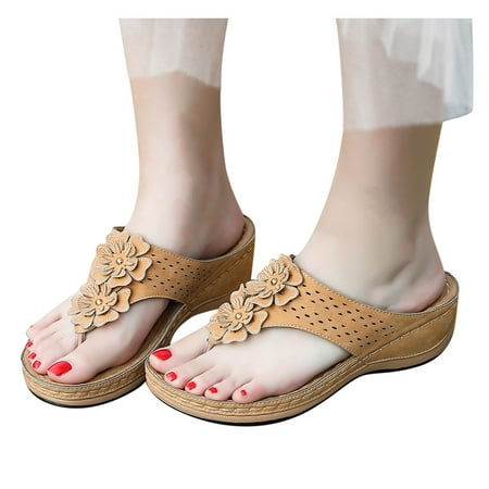 Casual Arch Support Wedge Sandals for Women Comfortable Flower Clip Toe Summer Beach Sandals Fashion Ladies Bohemia Platform Dress Shoes
Casual Arch Support Wedge Sandals for Women Comfortable Flower Clip Toe Summer Beach Sandals Fashion Ladies Bohemia Platform Dress Shoes