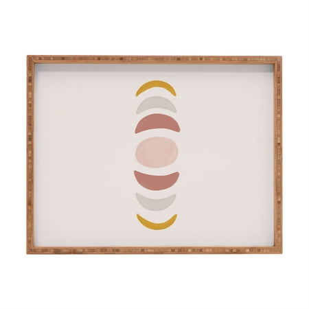 Society6 Hello Twiggs Boho Moon Phases 22.5 x 17 X Large Rectangular Tray