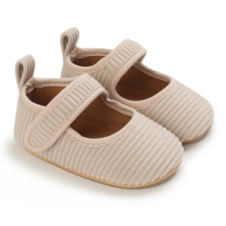 Infant Baby Girls Soft-soled Velcro Mary Jane Shoes