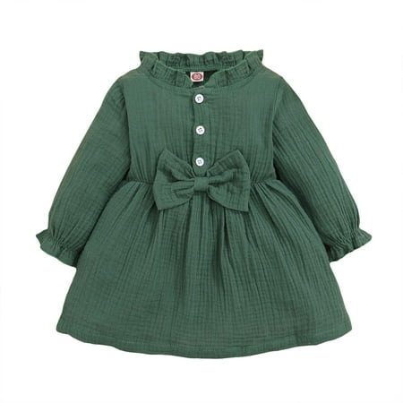 OPAWO Cute Green Dress Toddler Girls Ruffle Long Sleeve Dress for Girl Spring Holiday Baby Dress 18-24 Months
OPAWO Cute Green Dress Toddler Girls Ruffle Long Sleeve Dress for Girl Spring Holiday Baby Dress 18-24 Months