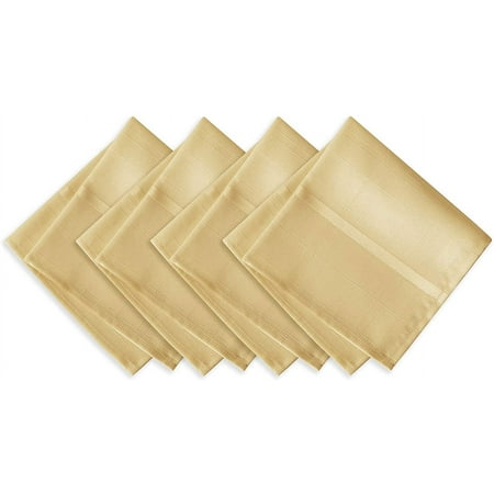 XIACOCO-Set Of 4 Square Fabric Napkins Elegance Plaid 100% Polyester No Iron Soil Resistant Dining Room Party And Banquet Napkins Solid Textured Ribbon Gold
XIACOCO-Set Of 4 Square Fabric Napkins Elegance Plaid 100% Polyester No Iron Soil Resistant Dining Room Party And Banquet Napkins Solid Textured Ribbon Gold