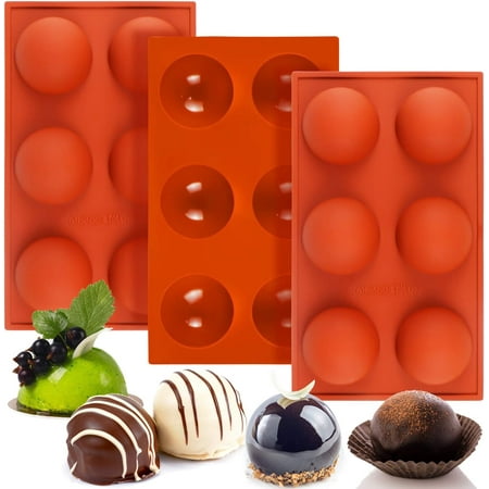 (3 Pcs) Large Semi Sphere Silicone Molds/2.5 Inch Big Hot Cocoa Chocolate Bomb Mold Round Shape Half Sphere Mold for Cake Chocolate Jelly Pudding Dome Mousse(65mm Sphere)
(3 Pcs) Large Semi Sphere Silicone Molds/2.5 Inch Big Hot Cocoa Chocolate Bomb Mold Round Shape Half Sphere Mold for Cake Chocolate Jelly Pudding Dome Mousse(65mm Sphere)