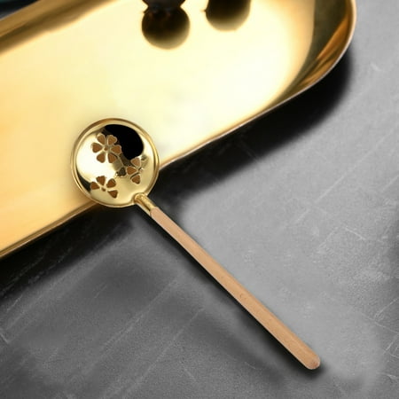 Tableware Wooden Handle Hot Pot Spoon 304 Stainless Steel Soup Spoon Anti Hot Handle Colander (Gold)
Tableware Wooden Handle Hot Pot Spoon 304 Stainless Steel Soup Spoon Anti Hot Handle Colander (Gold)