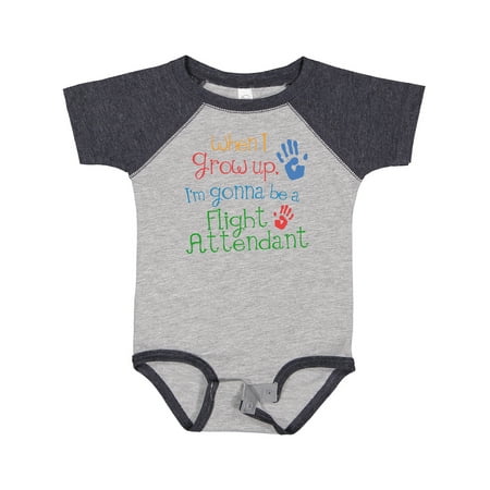 Inktastic Flight Attendant Future Gift Baby Boy or Baby Girl Bodysuit