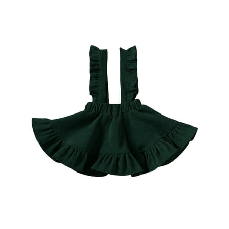 Frobukio Toddler Baby Girls Corduroy Ruffle Suspender Skirt Strap Overalls Skirt Tutu Dress Fall Clothes Green 2-3 Years
Frobukio Toddler Baby Girls Corduroy Ruffle Suspender Skirt Strap Overalls Skirt Tutu Dress Fall Clothes Green 2-3 Years