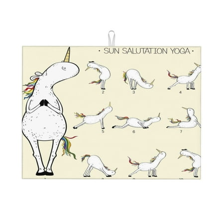 Bingfone Unicorn Doing Yoga 18 X 24 Dish Drying Mat For Kitchen Counter Ultra Absorbent Microfiber
Bingfone Unicorn Doing Yoga 18 X 24 Dish Drying Mat For Kitchen Counter Ultra Absorbent Microfiber