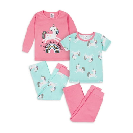 Gerber Baby Girl & Toddler Girl Snug Fit Cotton Pajamas 4pc Set (12 Months - 5T)
Gerber Baby Girl & Toddler Girl Snug Fit Cotton Pajamas 4pc Set (12 Months - 5T)