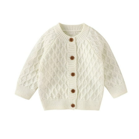 SYNPOS kids Baby Sweater Cable Knitting Thick Baby Unisex Cardigan for Autumn Fall 3-24 Months
SYNPOS kids Baby Sweater Cable Knitting Thick Baby Unisex Cardigan for Autumn Fall 3-24 Months