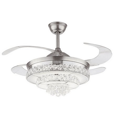Oukaning 42 Crystal Ceiling Fans Lights Remote Control 4 Blades Chandelier Fan Lamp Ceiling Lighting Fixture
Oukaning 42 Crystal Ceiling Fans Lights Remote Control 4 Blades Chandelier Fan Lamp Ceiling Lighting Fixture