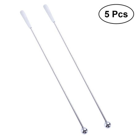 NUOLUX 5 Pcs Stainless Steel Flat and Round Bead Cocktail Pick Set Fruit Stick Martini Picks(Silver)
NUOLUX 5 Pcs Stainless Steel Flat and Round Bead Cocktail Pick Set Fruit Stick Martini Picks(Silver)