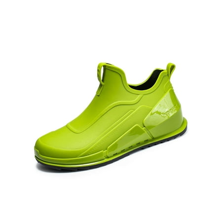 Lacyhop Mens Rubber Booties Slip Resistant Garden Shoes Lightweight Ankle Rain Boots Work Comfortable Waterproof Boot Round Toe Outdoor Rainboot Green 6
Lacyhop Mens Rubber Booties Slip Resistant Garden Shoes Lightweight Ankle Rain Boots Work Comfortable Waterproof Boot Round Toe Outdoor Rainboot Green 6