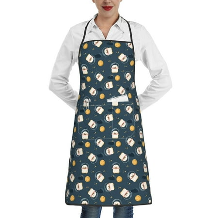 Gaeub Duck In The Space Kitchen Cooking Aprons Adjustable Bib Apron Waterdrop and Oil Resistant Kitchen Chef Apron for Women Men
Gaeub Duck In The Space Kitchen Cooking Aprons Adjustable Bib Apron Waterdrop and Oil Resistant Kitchen Chef Apron for Women Men