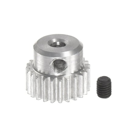 Uxcell Step Spur Gear 3mm Inner Hole Gear 24T Mod 0.5 Aluminum Alloy Motor Gear