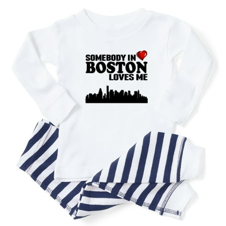 CafePress - Somebody In Boston Loves Me - Toddler Long Sleeve Pajama set