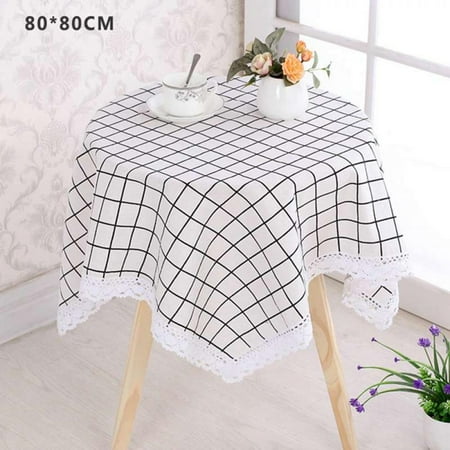 Clearance! Multi-purpose Cotton Linen Round Lattice Tablecloth Wedding Party Banquet Decoration Dining Table Cover 80*80cm
Clearance! Multi-purpose Cotton Linen Round Lattice Tablecloth Wedding Party Banquet Decoration Dining Table Cover 80*80cm