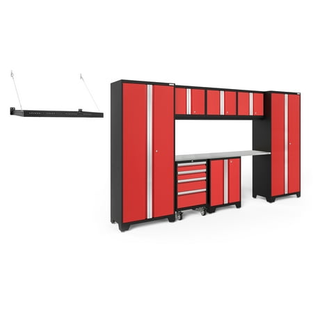 NewAge Products Bold Series Red 9 Piece Cabinet Set Heavy Duty 24-Gauge Steel Garage Storage System Wall Mounted Shelf Included
NewAge Products Bold Series Red 9 Piece Cabinet Set Heavy Duty 24-Gauge Steel Garage Storage System Wall Mounted Shelf Included