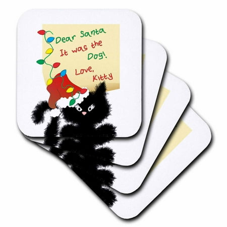 3dRose Funny Fuzzy Black Cat Dear Santa Christmas Letter Soft Coasters set of 4
3dRose Funny Fuzzy Black Cat Dear Santa Christmas Letter Soft Coasters set of 4