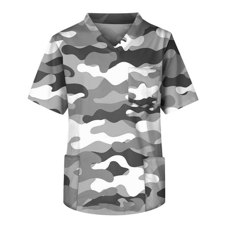 Alrise Men s Scrub Tops Big and Tall Short Sleeve V-Neck Independence Day Shirts with Pockets Gray Large
Alrise Men s Scrub Tops Big and Tall Short Sleeve V-Neck Independence Day Shirts with Pockets Gray Large