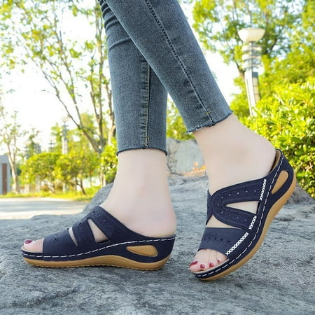 Medcursor Women s Wedge Fish Mouth Platform Multicolor Embroidered Sandals Slippers
Medcursor Women s Wedge Fish Mouth Platform Multicolor Embroidered Sandals Slippers
