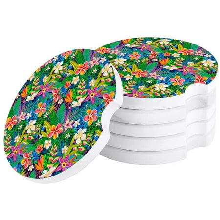 ZHANZZK Tropical Plant Colorful Flower Palm Leaf Set of 4 Car Coaster for Drinks Absorbent Ceramic Stone Coasters Cup Mat with Cork Base for Home Kitchen Room Coffee Table Bar Decor
ZHANZZK Tropical Plant Colorful Flower Palm Leaf Set of 4 Car Coaster for Drinks Absorbent Ceramic Stone Coasters Cup Mat with Cork Base for Home Kitchen Room Coffee Table Bar Decor