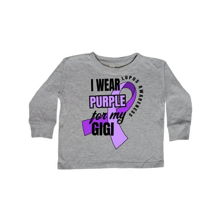 Inktastic I Wear Purple For My Gigi Lupus Awareness Gift Toddler Boy or Toddler Girl Long Sleeve T-Shirt 
Inktastic I Wear Purple For My Gigi Lupus Awareness Gift Toddler Boy or Toddler Girl Long Sleeve T-Shirt