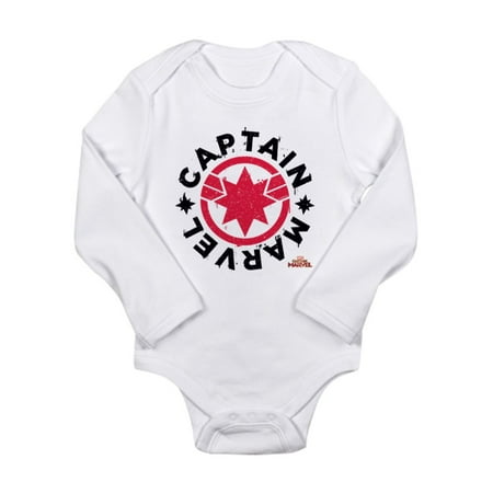 CafePress - Captain Marvel Body Suit - Long Sleeve Infant Bodysuit