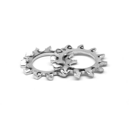 1/4 External Tooth Lockwasher Low Carbon Steel Zinc Plated Pk 100
