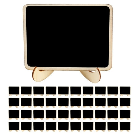 40 Pack Mini Wooden Chalkboards Signs Small Blackboard with Support Easel Stand for Wedding and Theme Party
40 Pack Mini Wooden Chalkboards Signs Small Blackboard with Support Easel Stand for Wedding and Theme Party