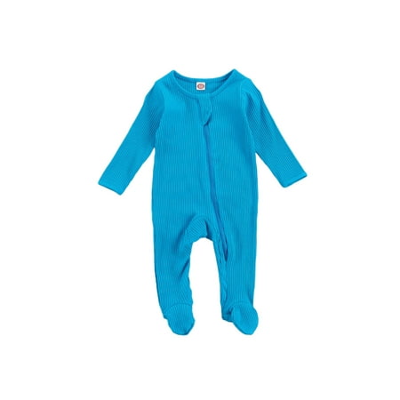 Sunisery Unisex Newborn Baby Girl Boy Footie Pajamas Sleeper Knitted Romper Jumpsuit Fall Solid Outfits Clothes Blue 3-6 Months
Sunisery Unisex Newborn Baby Girl Boy Footie Pajamas Sleeper Knitted Romper Jumpsuit Fall Solid Outfits Clothes Blue 3-6 Months
