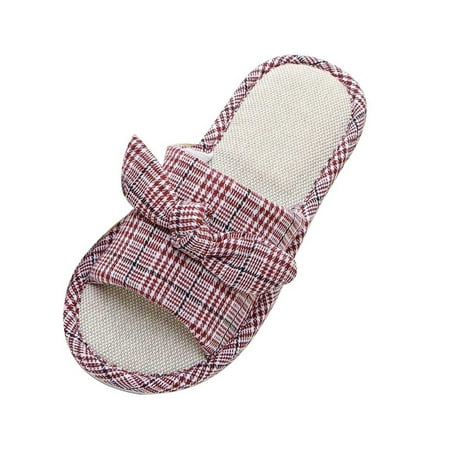 Youmylove Women Slide Slippers Summer Striped Lattice Casual Home Linen Flip Flops Indoor Slipper Shoes Stylish Female Cozy Daily Walking
Youmylove Women Slide Slippers Summer Striped Lattice Casual Home Linen Flip Flops Indoor Slipper Shoes Stylish Female Cozy Daily Walking