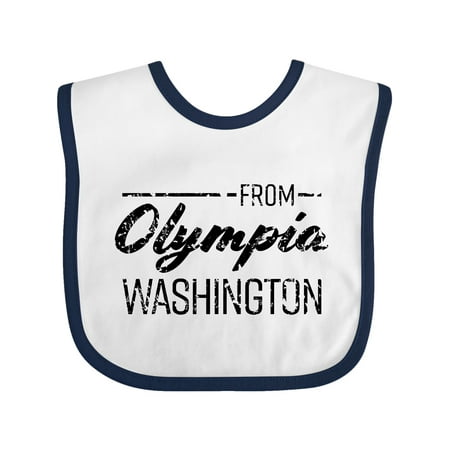 Inktastic From Olympia Washington in Black Distressed Text Gift Baby Boy or Baby Girl Bib
Inktastic From Olympia Washington in Black Distressed Text Gift Baby Boy or Baby Girl Bib