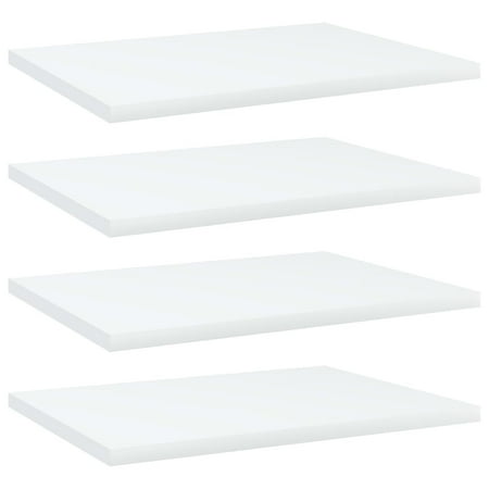 WONISOLI Bookshelf Boards 4 pcs White 15.7 x11.8 x0.6 Chipboard