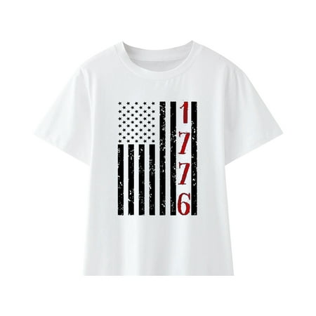 ZMHEGW Independence Day Shirt Girls Short Sleeve Kids Tee Tops Independence Day Print White 110
ZMHEGW Independence Day Shirt Girls Short Sleeve Kids Tee Tops Independence Day Print White 110