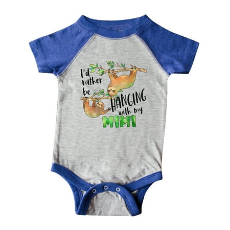 Inktastic Id Rather Be Hanging with My Mimi- Cute Sloths Gift Baby Boy or Baby Girl Bodysuit
Inktastic Id Rather Be Hanging with My Mimi- Cute Sloths Gift Baby Boy or Baby Girl Bodysuit