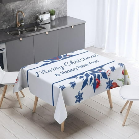 Xmarks Christmas Tablecloth Winter Table Cloth for Rectangle Tables White Snowflake Xmas Tree Holiday Farmhouse Rustic Party Outdoor Decor
Xmarks Christmas Tablecloth Winter Table Cloth for Rectangle Tables White Snowflake Xmas Tree Holiday Farmhouse Rustic Party Outdoor Decor