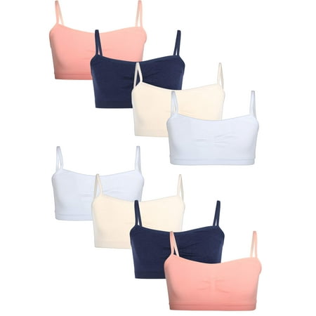 Sweet Princess Girls Nylon/Spandex Seamless Training Bra Almond Small / 7-8