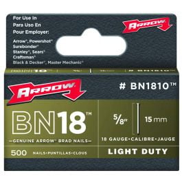 Arrow Fastener Arrow Fastener BN1810CS Brad Nails 18 Gauge 5/8 Inch Brown 1000 Pack
Arrow Fastener Arrow Fastener BN1810CS Brad Nails 18 Gauge 5/8 Inch Brown 1000 Pack