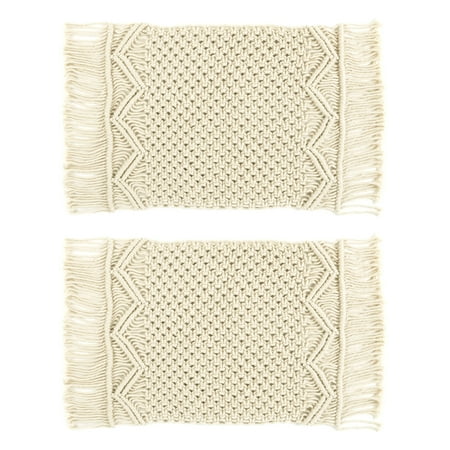 Lush Decor Boho Macrame Handcrafted Indoor/Outdoor Washable Water Repellent Placemat Neutral 2Pc Set 12X18
Lush Decor Boho Macrame Handcrafted Indoor/Outdoor Washable Water Repellent Placemat Neutral 2Pc Set 12X18