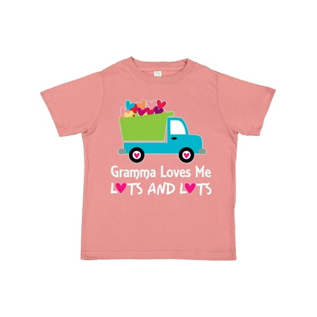 Inktastic Gramma Loves Me Grandchild Truck Gift Toddler Boy or Toddler Girl T-Shirt