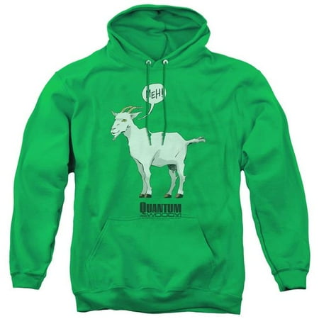 Trevco Sportswear VAL183-AFTH-5 Quantum & Woody Meh Adult Pullover Hoodie, Kelly Green - 2X