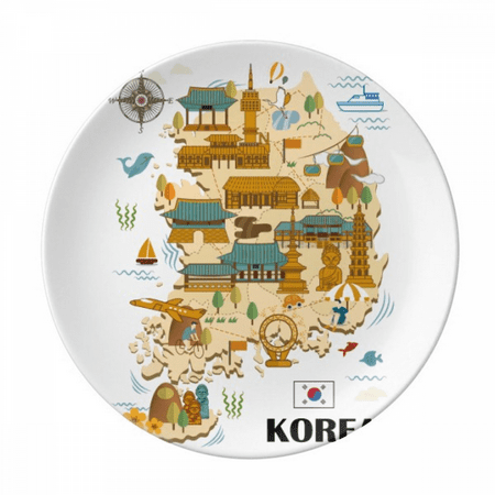 Popular landmarks in South Korea Plate Decorative Porcelain Salver Tableware Dinner Dish
Popular landmarks in South Korea Plate Decorative Porcelain Salver Tableware Dinner Dish