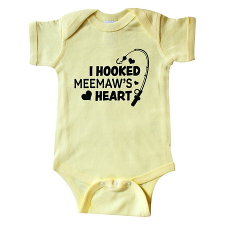 Inktastic I Hooked Meemaw s Heart with Fishing Rod Gift Baby Boy or Baby Girl Bodysuit
Inktastic I Hooked Meemaw s Heart with Fishing Rod Gift Baby Boy or Baby Girl Bodysuit
