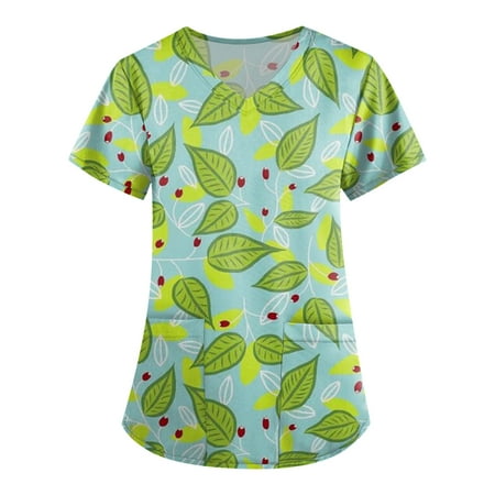 XHJUN Womens Scrub Tops Plus Size Scrubs Stretch Women s Floral Print Fashion Scrub Top Green M
XHJUN Womens Scrub Tops Plus Size Scrubs Stretch Women s Floral Print Fashion Scrub Top Green M