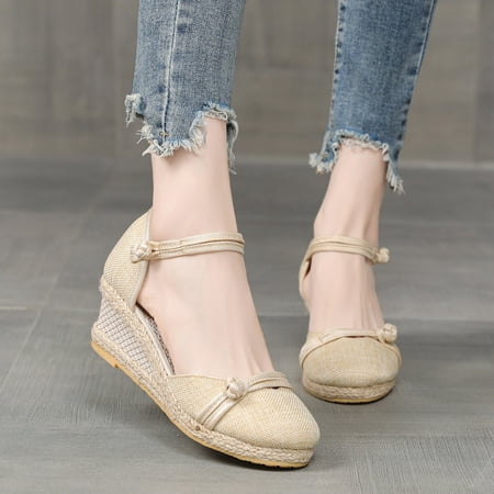 Cathalem Memory Foam Sandals for Women Size 12 Leisure Women Summer Weave Wedges Breathable Elastic Womens Sandals Size 8 Beige 9
Cathalem Memory Foam Sandals for Women Size 12 Leisure Women Summer Weave Wedges Breathable Elastic Womens Sandals Size 8 Beige 9