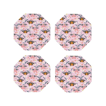 Matuu Pink Butterfly Daisy for Cup Coasters Set of 4 Leather Coasters Desk Coasters for Office Measures 4” x 4”-Octagon
Matuu Pink Butterfly Daisy for Cup Coasters Set of 4 Leather Coasters Desk Coasters for Office Measures 4” x 4”-Octagon