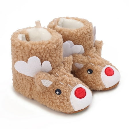 Baozhu Baby Girls Soft Baby Boots with Non-Skid Sole Reindeer Pattern Infant Crib Shoes First Walkers Christmas Gifts
Baozhu Baby Girls Soft Baby Boots with Non-Skid Sole Reindeer Pattern Infant Crib Shoes First Walkers Christmas Gifts