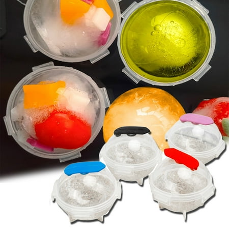 Beechoice 4 Pcs Ice Cube Trays Silicone Sphere Ice Ball Maker with Lid and Large Square Ice Cube Molds for Whiskey Reusable and BPA Free Silicone Ice Cube Trays
Beechoice 4 Pcs Ice Cube Trays Silicone Sphere Ice Ball Maker with Lid and Large Square Ice Cube Molds for Whiskey Reusable and BPA Free Silicone Ice Cube Trays