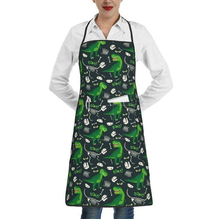 Easygdp Dinosaur and Bone Apron Waterdrop Resistant with 2 Pockets Oil Resistant Cooking Kitchen Chef Apron for Women Men
Easygdp Dinosaur and Bone Apron Waterdrop Resistant with 2 Pockets Oil Resistant Cooking Kitchen Chef Apron for Women Men